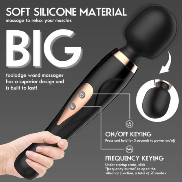 10-Speed Powerful AV Wand Vibrator | Large Massager for Men and Women