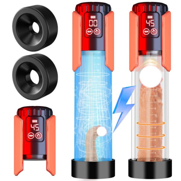 LCD Electric Penis Pump | Male Enhancement Hydro Therapy Masturbator