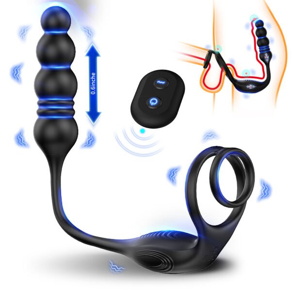 Wireless Prostate Massager | Vibrating Anal Plug with Stretch & Remote Control - Image 3
