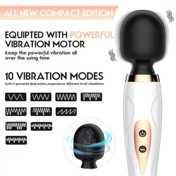 10-Speed Powerful AV Wand Vibrator | Large Massager for Men and Women - Image 4