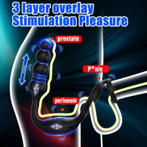 Wireless Prostate Massager | Vibrating Anal Plug with Stretch & Remote Control
