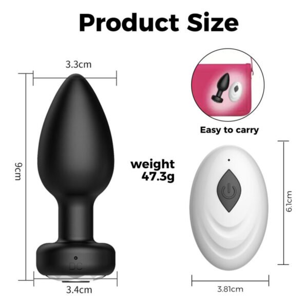 Wireless Remote Control Anal Plug | Unisex Butt Plug for Men & Women - Image 4