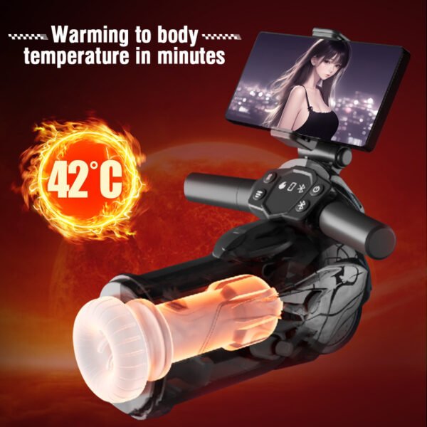 The vibration of the motorcycle sucks the airplane cup