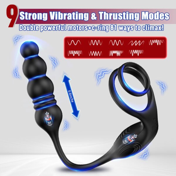 Wireless Prostate Massager | Vibrating Anal Plug with Stretch & Remote Control - Image 5