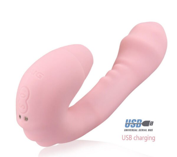 Rechargeable Vibrating Massage Wand with Suction & Rotating Beads | Multi-Function Pleasure Toy - Image 5