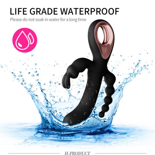 Rabbit Triple-Vibration Wand | Rear Massage & Insertion Vibrator for Women - Image 6