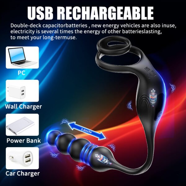 Wireless Prostate Massager | Vibrating Anal Plug with Stretch & Remote Control - Image 6