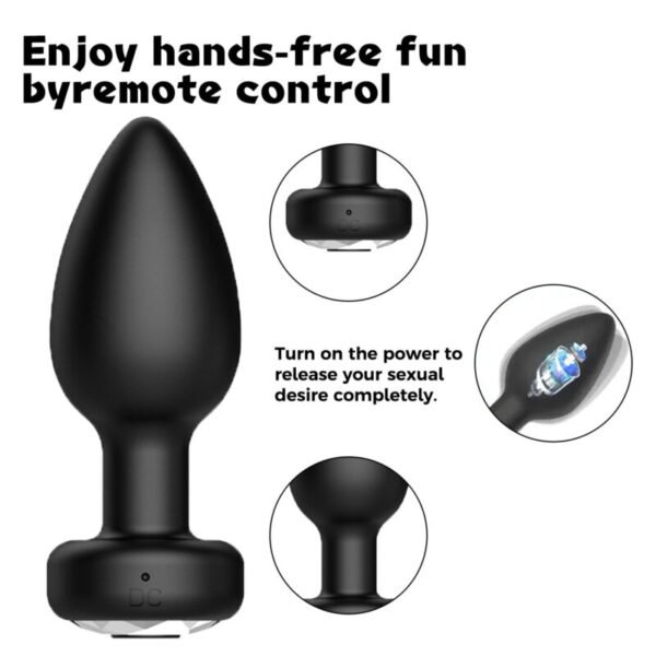 Wireless Remote Control Anal Plug | Unisex Butt Plug for Men & Women