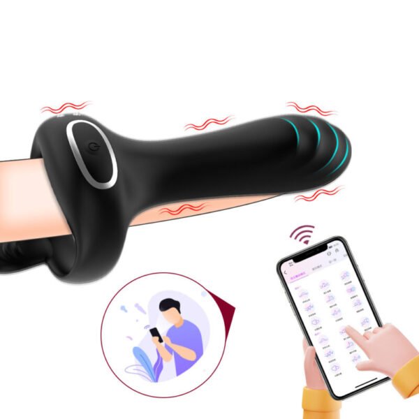 Smart App-Controlled Vibrating Cock Ring | Delay & Couple Intimacy Enhancer - Image 5