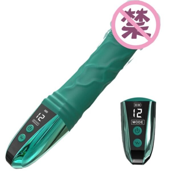 10-Speed Vibrating Realistic Dildo | Digital Display Couple’s Intimacy Toy - Image 6