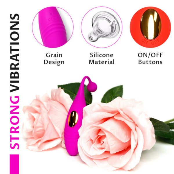 Wireless Remote Control Vibrating Egg for Women | USB Rechargeable Silicone Waterproof Toy - Image 5