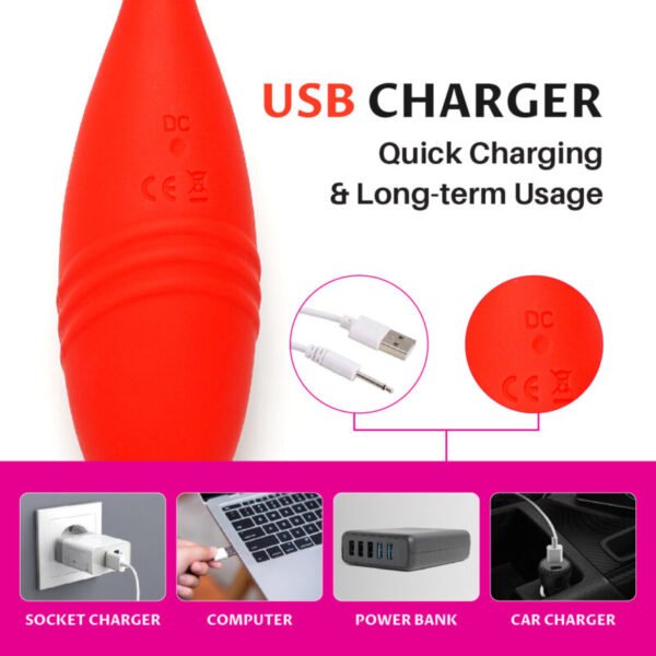 Wireless Remote Control Vibrating Egg for Women | USB Rechargeable Silicone Waterproof Toy - Image 6