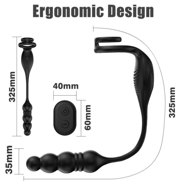 Wireless Prostate Massager | Vibrating Anal Plug with Stretch & Remote Control - Image 2