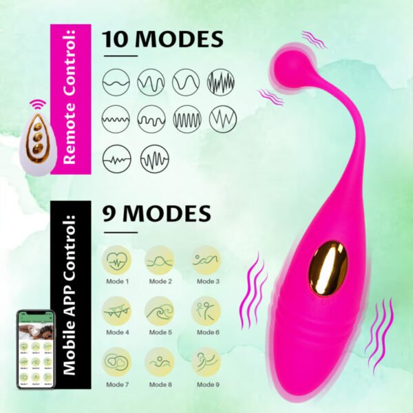 Wireless Remote Control Vibrating Egg for Women | USB Rechargeable Silicone Waterproof Toy - Image 9