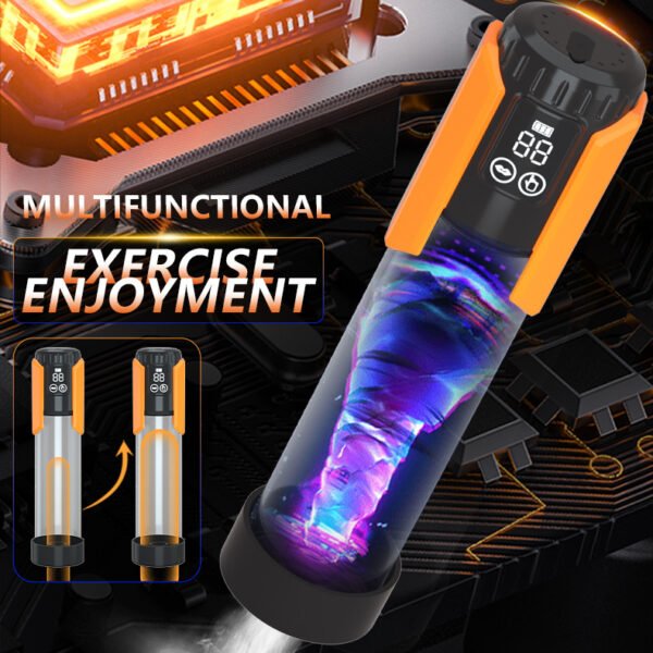 LCD Electric Penis Pump | Male Enhancement Hydro Therapy Masturbator - Image 2