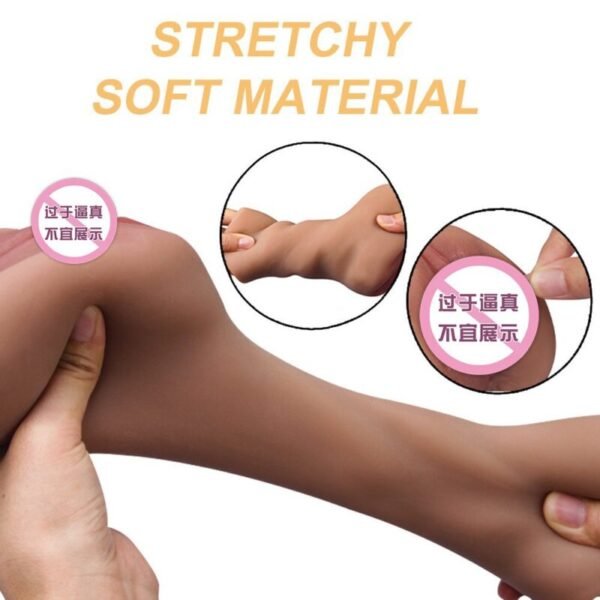 Realistic Dual-Entry Male Masturbator | 3D Soft Flesh Stroker - Image 2