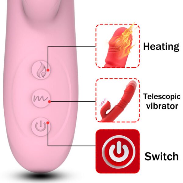 Heating Vibrating AV Wand | Women's Licking, Thrusting, and Multi-Speed Massager - Image 4