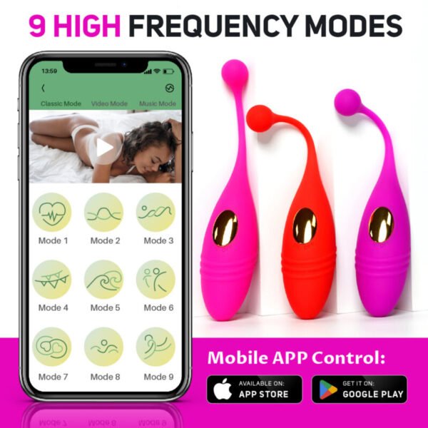Wireless Remote Control Vibrating Egg for Women | USB Rechargeable Silicone Waterproof Toy - Image 4