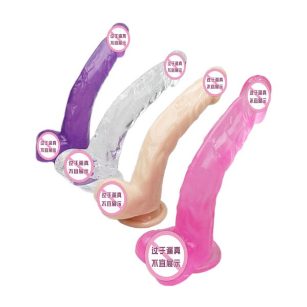 Transparent Crystal Bendable Dildo for Women | Soft Gel Extended Fake Penis & Anal Plug - Image 6