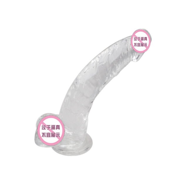 Transparent Crystal Bendable Dildo for Women | Soft Gel Extended Fake Penis & Anal Plug - Image 2