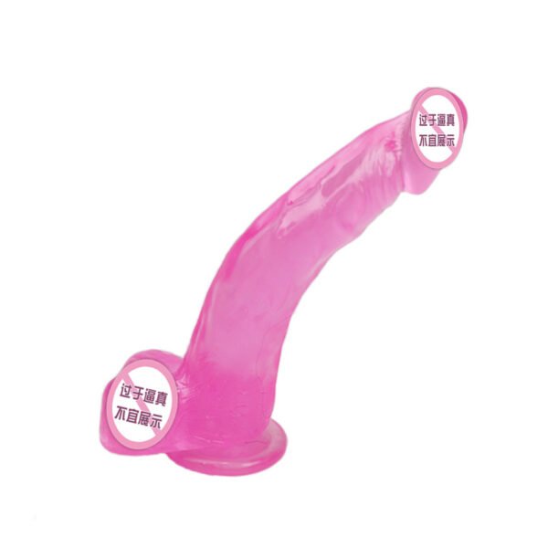 Transparent Crystal Bendable Dildo for Women | Soft Gel Extended Fake Penis & Anal Plug - Image 3