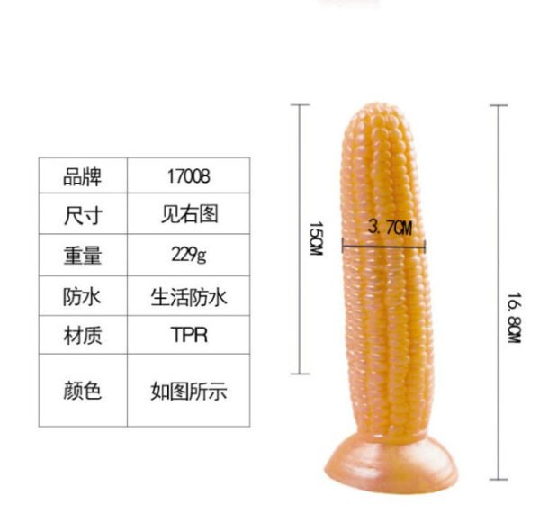 Realistic Vegetable Dildo | Suction Cup Banana, Cucumber, Corn Anal Plug for Women - Image 7