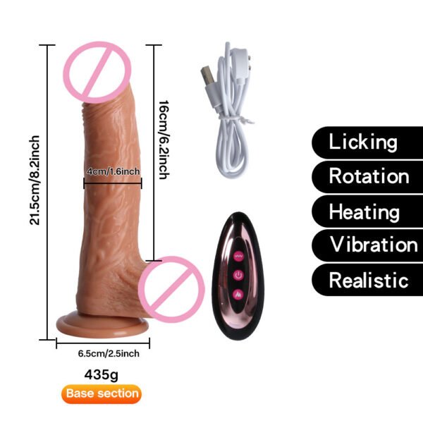Automatic Thrusting Realistic Dildo | Silicone Electric Vibrator for Women - Image 7