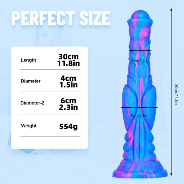 Extra-Large Animal Horse Dildo | Fantasy Realistic Mixed-Color Dong for Women