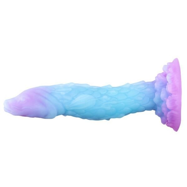 Glow-in-the-Dark Fantasy Dildo | Soft Silicone Alien-Inspired Pleasure Toy - Image 3
