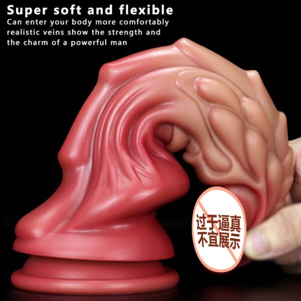 Glow-in-the-Dark Alien Dildo | Large Silicone Fantasy Toy with Strong Suction Cup - Image 4