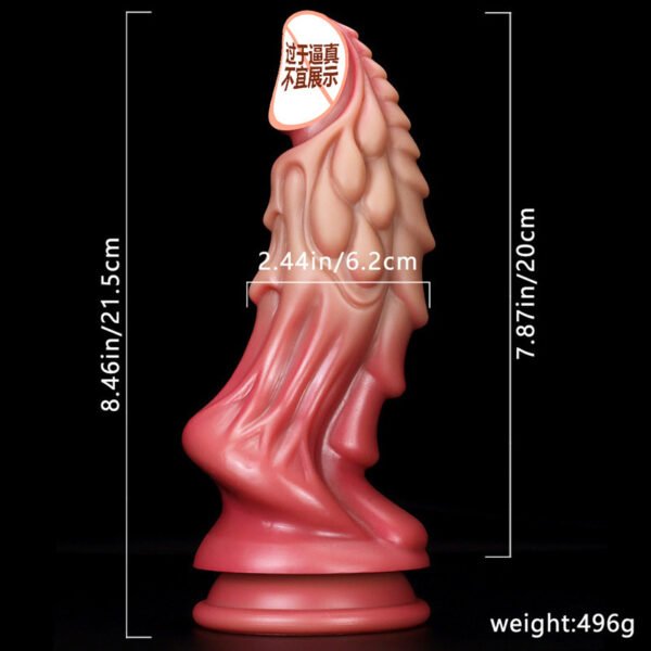 Glow-in-the-Dark Alien Dildo | Large Silicone Fantasy Toy with Strong Suction Cup - Image 5