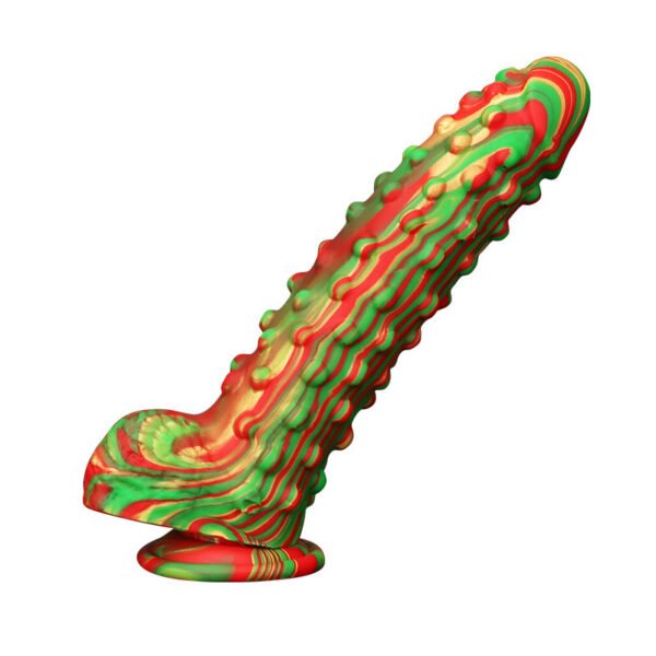 Realistic Multi-Color Dildo | Textured Soft Silicone Stimulating Sex Toy for Women - Image 3