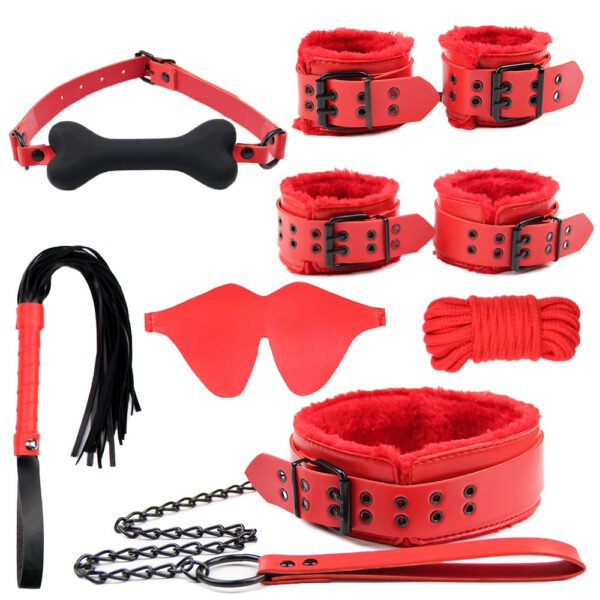 Luxury Leather BDSM Restraint Set | Bondage Harness & Leash for Couples
