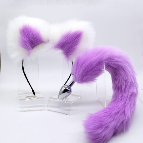 Fox Tail Metal Butt Plug | Plush Tail Anal Plug Adult Toy