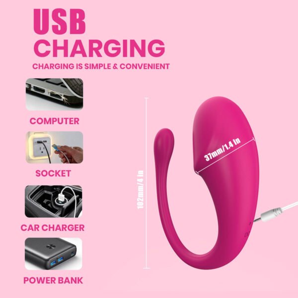 Wearable Remote-Controlled Vibrator | Silent APP-Controlled Wireless Adult Toy - Image 7
