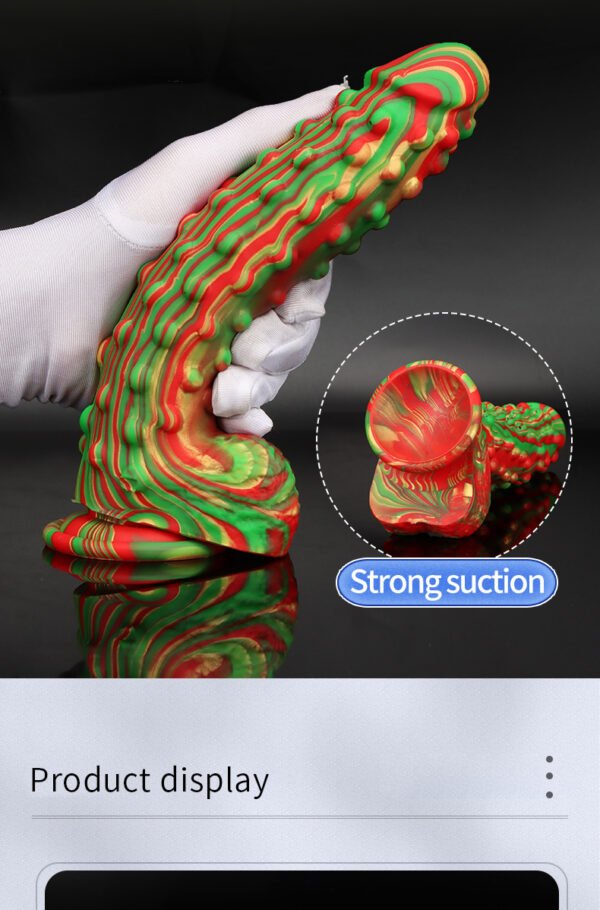 Realistic Multi-Color Dildo | Textured Soft Silicone Stimulating Sex Toy for Women - Image 7