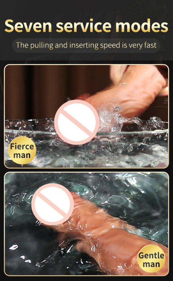 Automatic Thrusting Realistic Dildo | Silicone Electric Vibrator for Women - Image 4