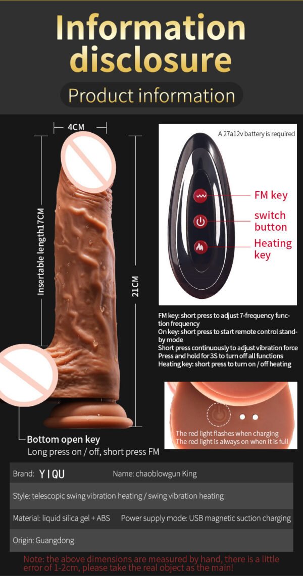 Automatic Thrusting Realistic Dildo | Silicone Electric Vibrator for Women