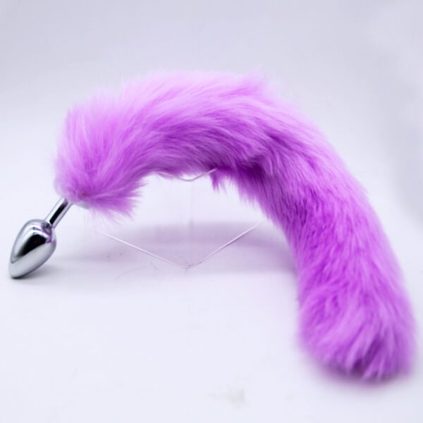 Fox Tail Metal Butt Plug | Plush Tail Anal Plug Adult Toy - Image 3